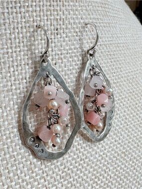Silpada Sterling Silver, "Blush Grape" Earrings, W2211